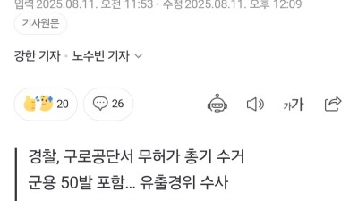 서울 도심 폐공장서 총·실탄 100발 발견